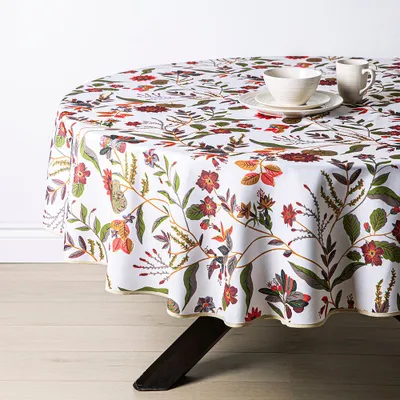 Texstyles Printed Easy-Care 'Jubilee' Polyester Tablecloth 70" Round