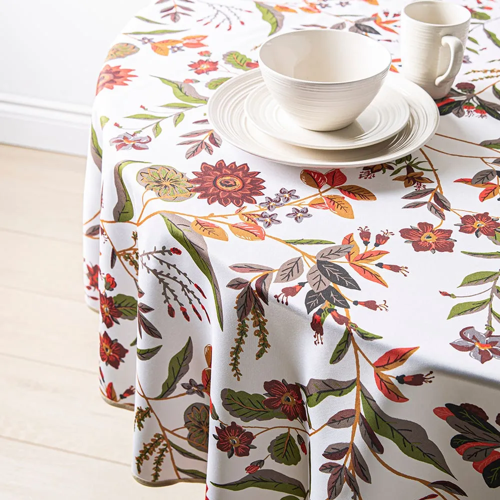 Texstyles Printed Easy-Care 'Jubilee' Polyester Tablecloth 70" Round