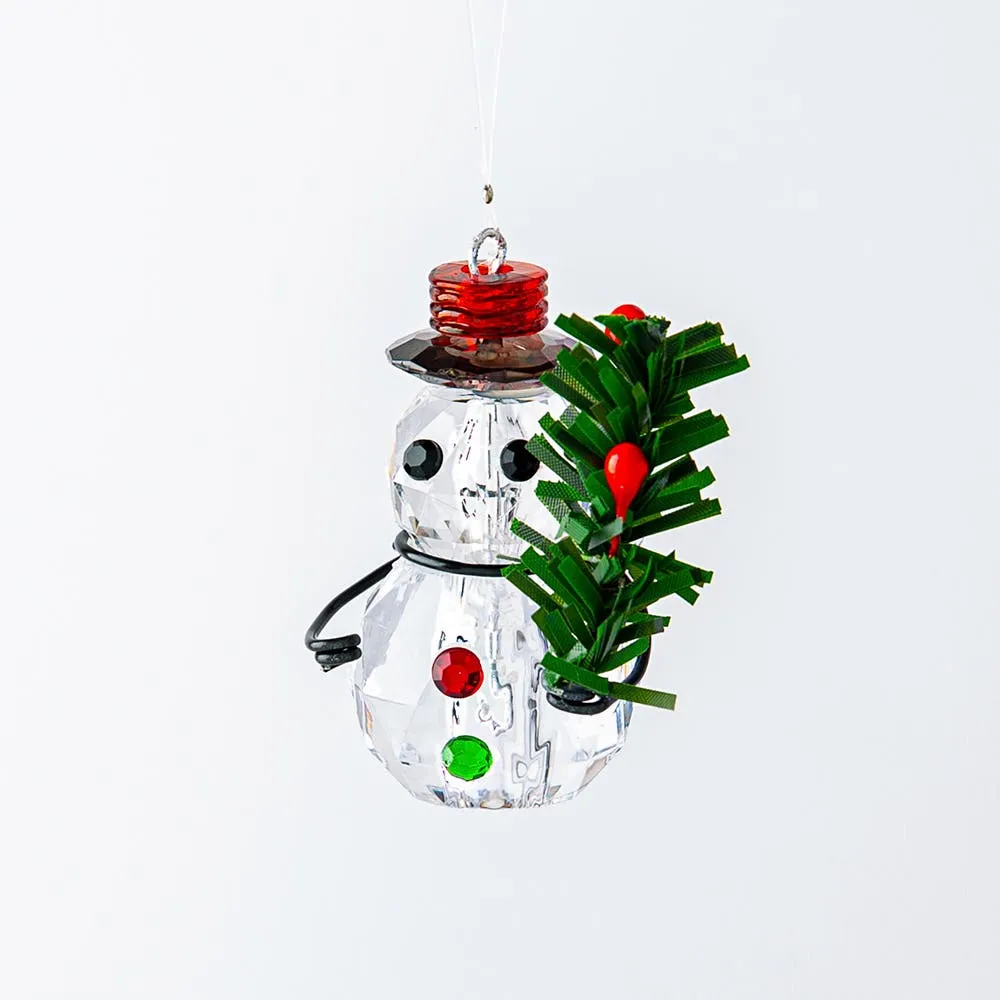 KSP Christmas Dazzle 'Snowman & Tree' Acrylic Ornament