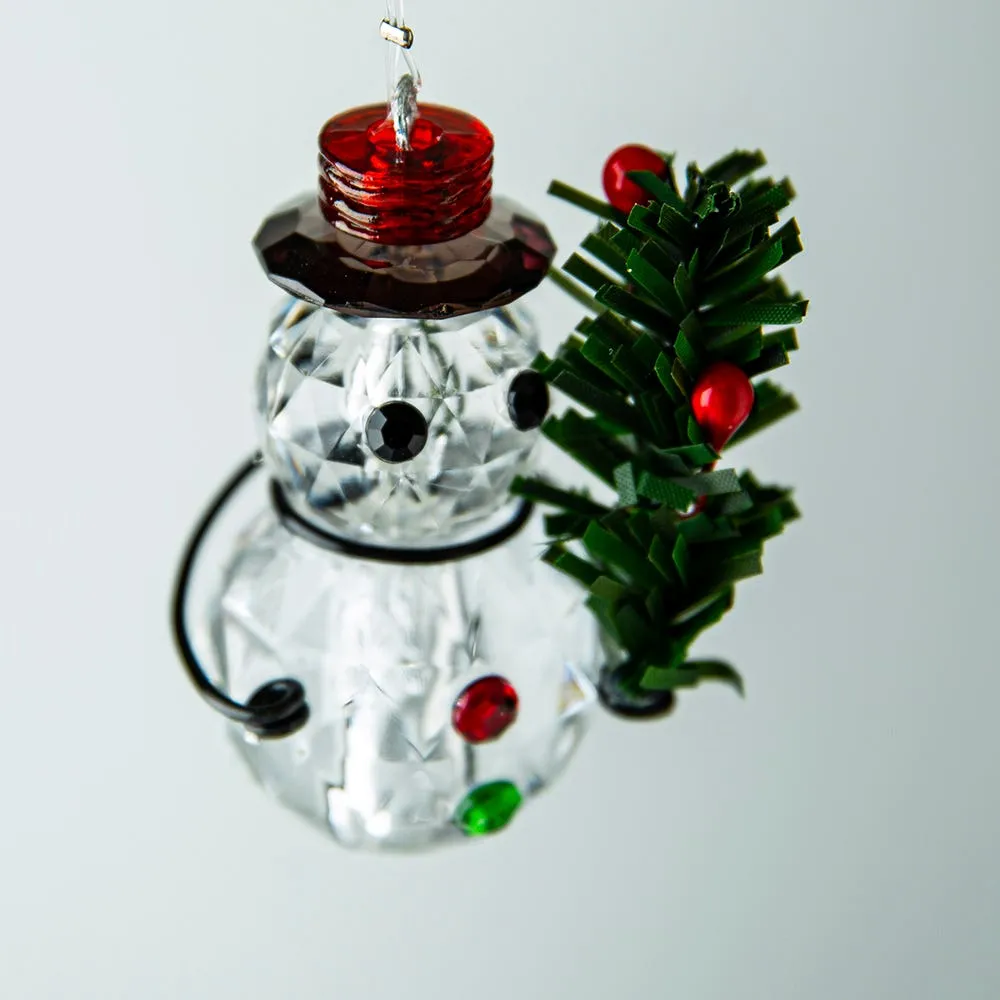 KSP Christmas Dazzle 'Snowman & Tree' Acrylic Ornament