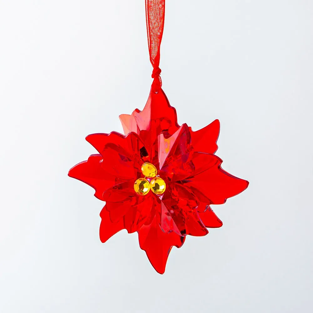 KSP Christmas Dazzle 'Poinsettia' Acrylic Ornament