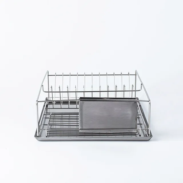 KSP Avanti Dish Rack with Tray 2-Tier (Aluminum)