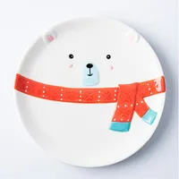 KSP Christmas Character 'Polar Bear' Ceramic Plate 7.8"/20cm (White)