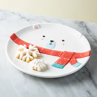 KSP Christmas Character 'Polar Bear' Ceramic Plate 7.8"/20cm (White)