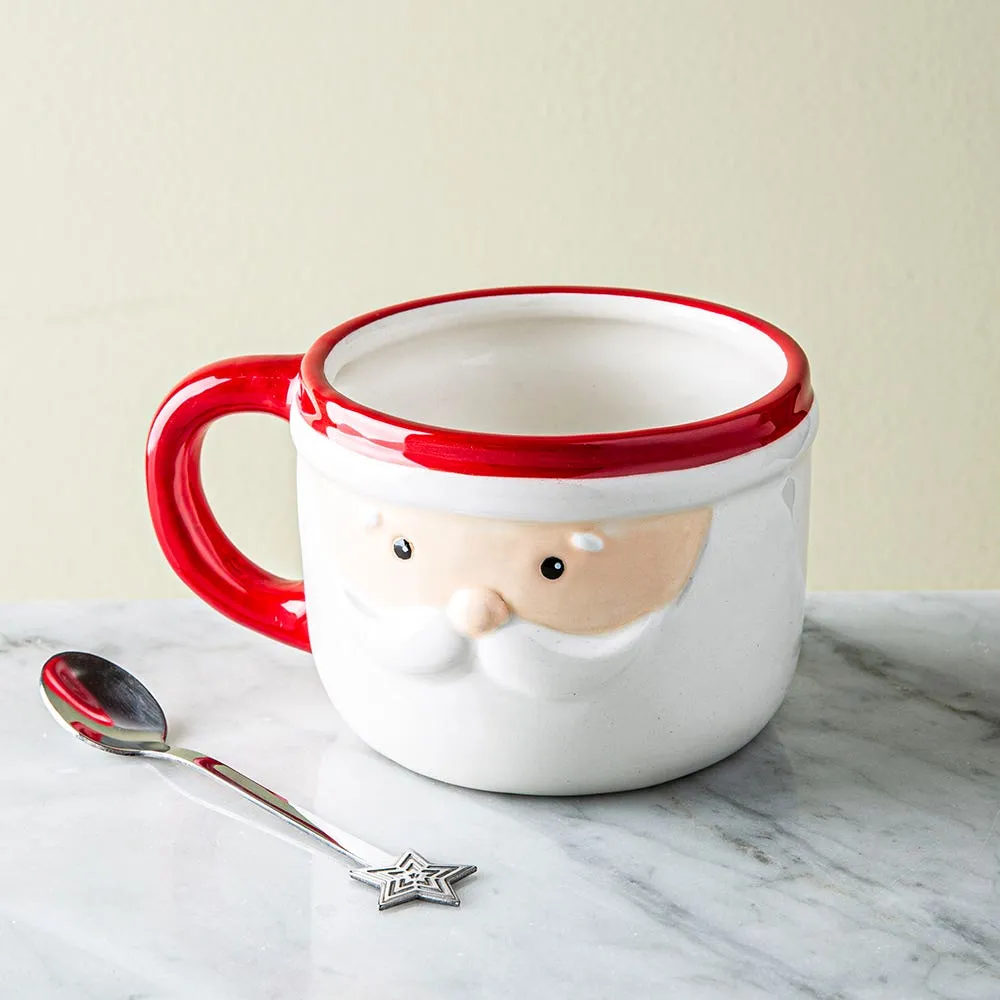 KSP Christmas Character 'Santa' Ceramic Mug 430ml/14.5oz. (Red)