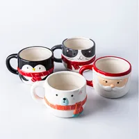 KSP Christmas Character 'Penguin' Ceramic Mug 430ml/14.5oz (Black)