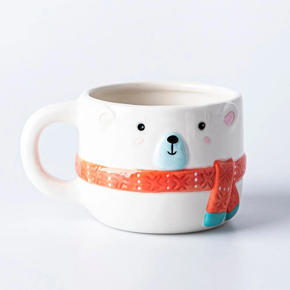 KSP Christmas Character 'Polar Bear' Ceramic Mug 430ml/14.5oz (White)