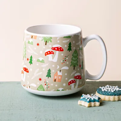 KSP Christmas Hug 'Woodland' Porcelain Mug 580ml/19.6oz. Multi Colour