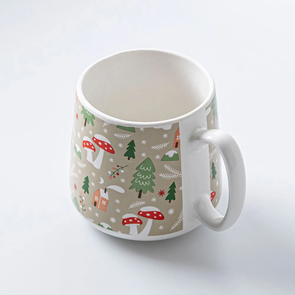 KSP Christmas Hug 'Woodland' Porcelain Mug 580ml/19.6oz. Multi Colour