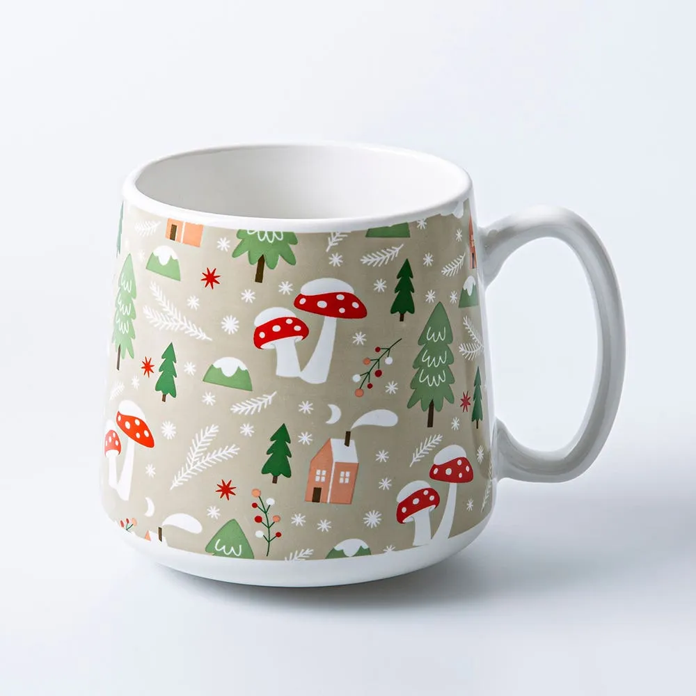 KSP Christmas Hug 'Woodland' Porcelain Mug 580ml/19.6oz. Multi Colour