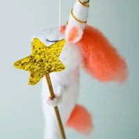 KSP Christmas Felt 'Unicorn' Ornament (White)