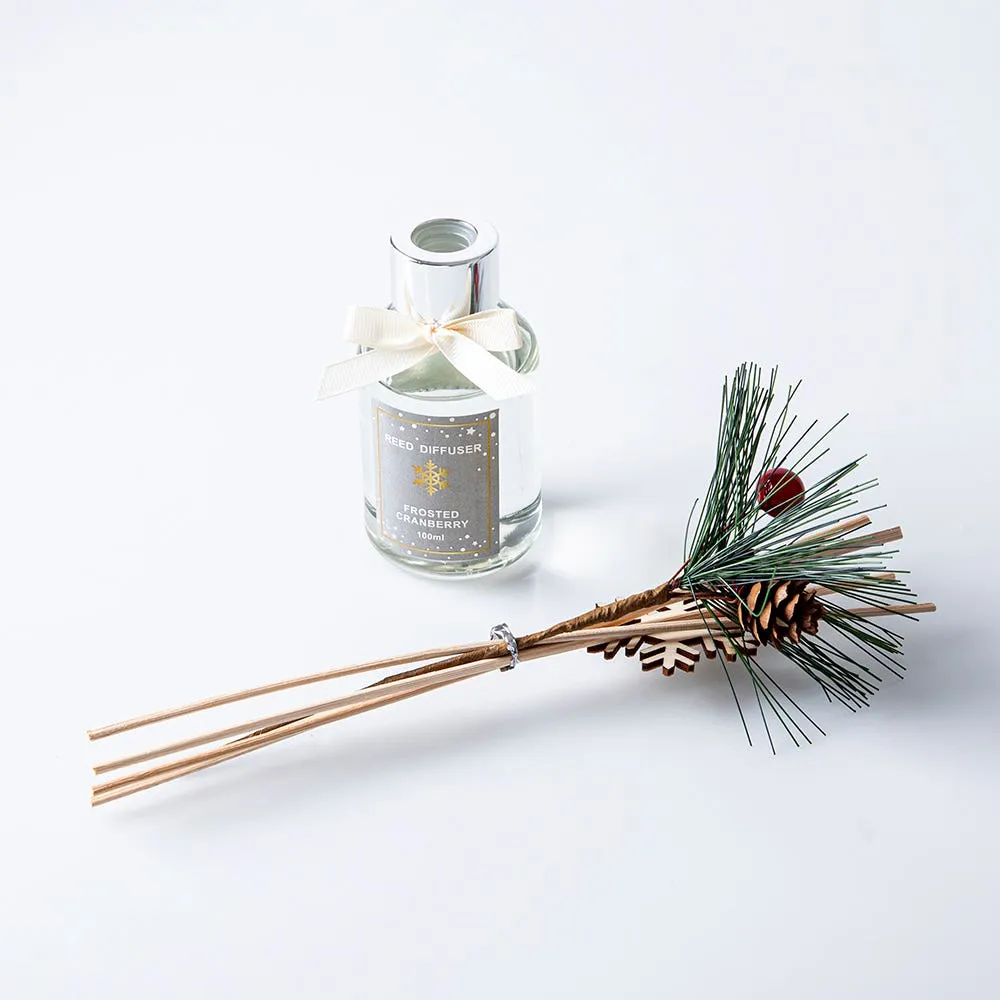 KSP Christmas Sprig 'Frosted Cranberry' Reed Diffuser 100ml