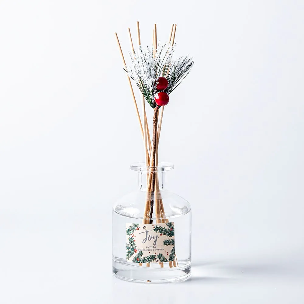 KSP Christmas Frosted 'Vanilla' Reed Diffuser 150ml (White)