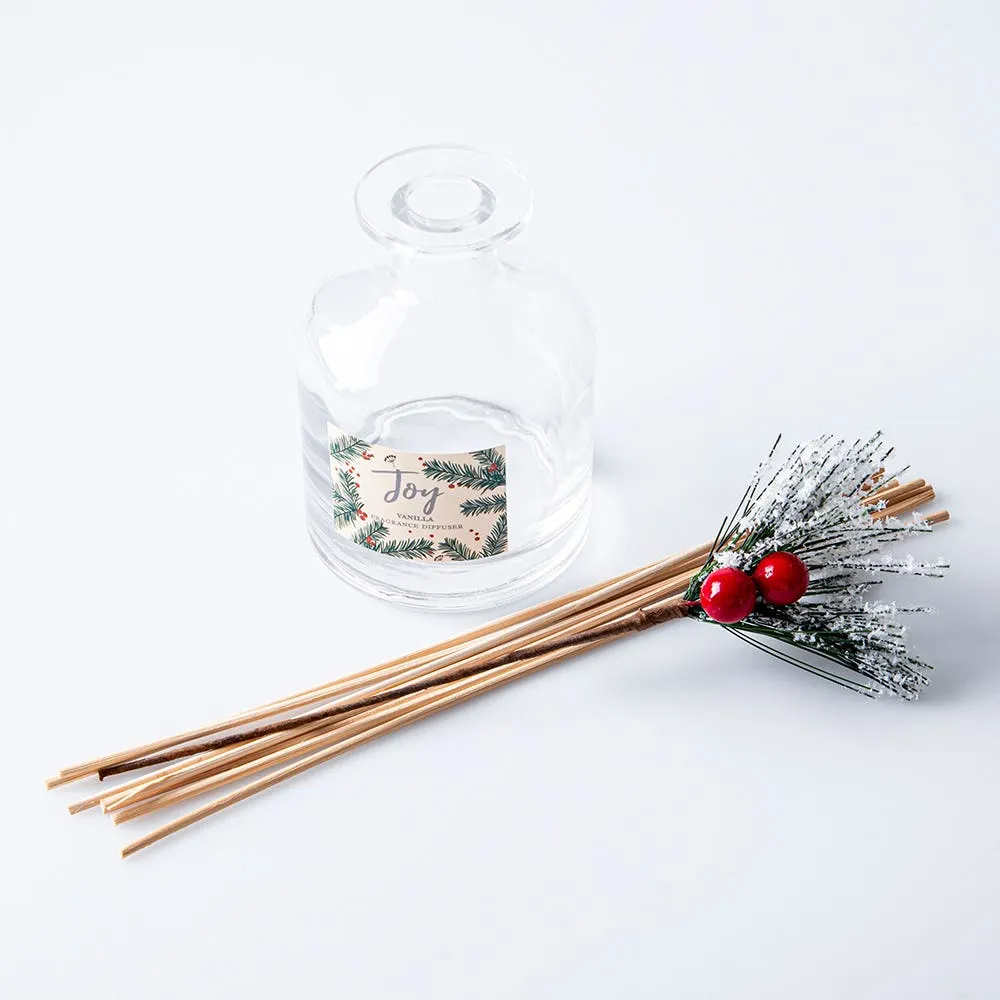 KSP Christmas Frosted 'Vanilla' Reed Diffuser 150ml (White)