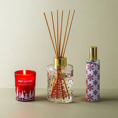 KSP Christmas Aroma 'Frosted Cranberry' Candle and Diffuser - Set of 3