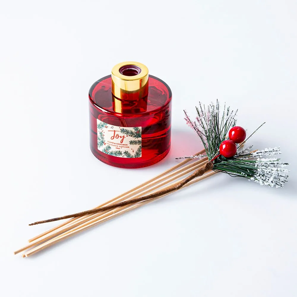 KSP Christmas Pine Berry 'Clove & Cinnamon' Diffuser (Red)