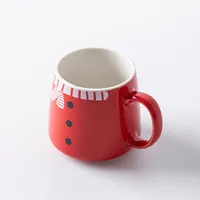 KSP Christmas Snug 'Sweater & Scarf' Ceramic Hug Mug 14oz. (Red)