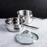 Strauss Tango Saucepan & Double Boiler - 2.5 L