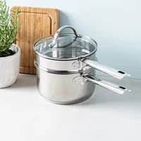 Strauss Tango Saucepan & Double Boiler - 2.5 L