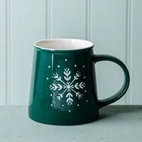 KSP Christmas Motif 'Snowflake' Ceramic Glazed Mug 480ml/17oz.