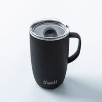 S'well Slide-Open Mug with Handle 16oz. (Onyx Black)