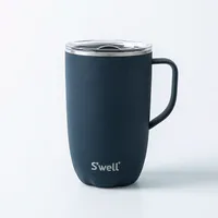 S'well Slide-Open 'Azurite' Mug with Handle 16oz (Blue)