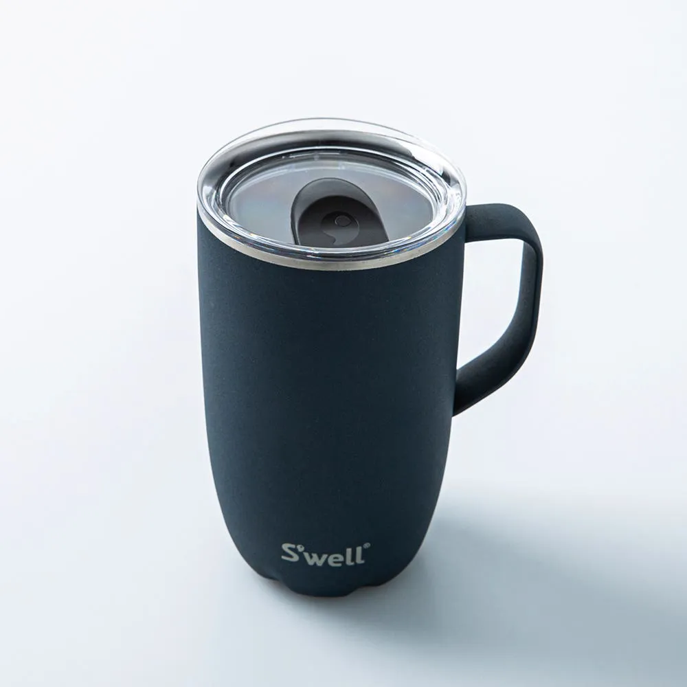 S'well Slide-Open 'Azurite' Mug with Handle 16oz (Blue)