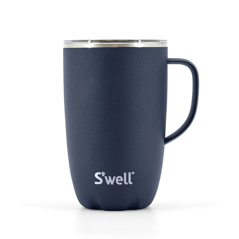 S'well Slide-Open 'Azurite' Mug with Handle 16oz (Blue)