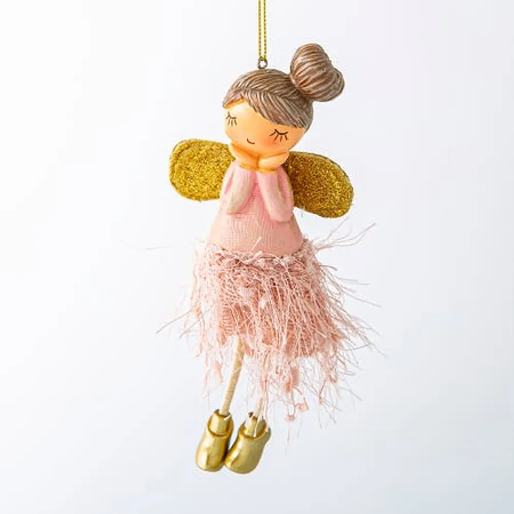 KSP Christmas Angel Ornament with Skirt 8x6x15.5cm