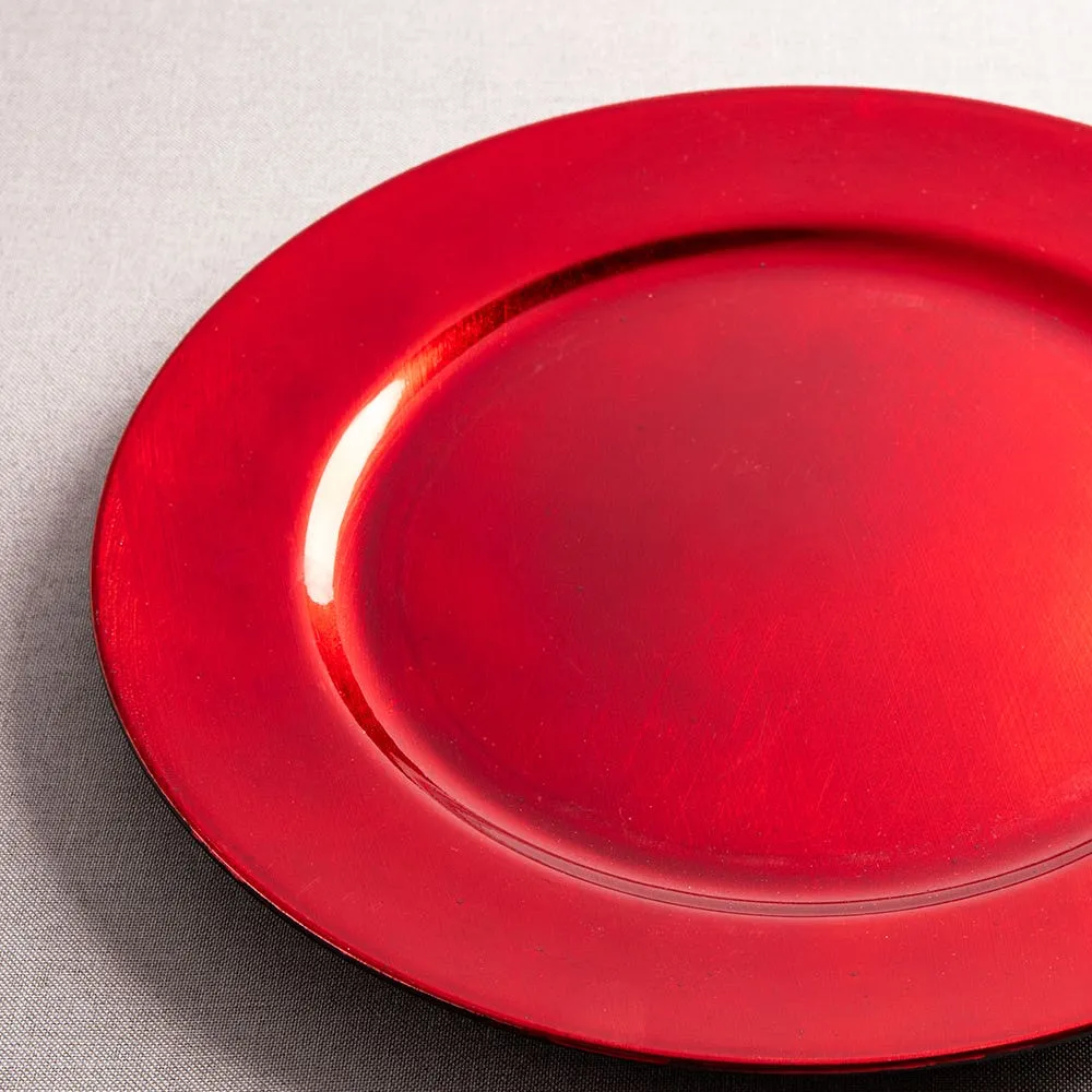 KSP Everyday Charger Plate (Red)