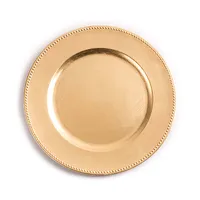 KSP Everyday Charger Plate with Beaded Rim (Gold)