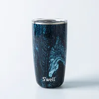 S'well Slide-Open 'Azurite' Tumbler with Lid 18oz (Marble)