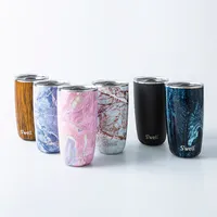 S'well Slide-Open 'Azurite' Tumbler with Lid 18oz (Marble)