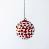 Koopman Christmas 'Ball W/Beads' Plastic Ornament (Red) - Assorted