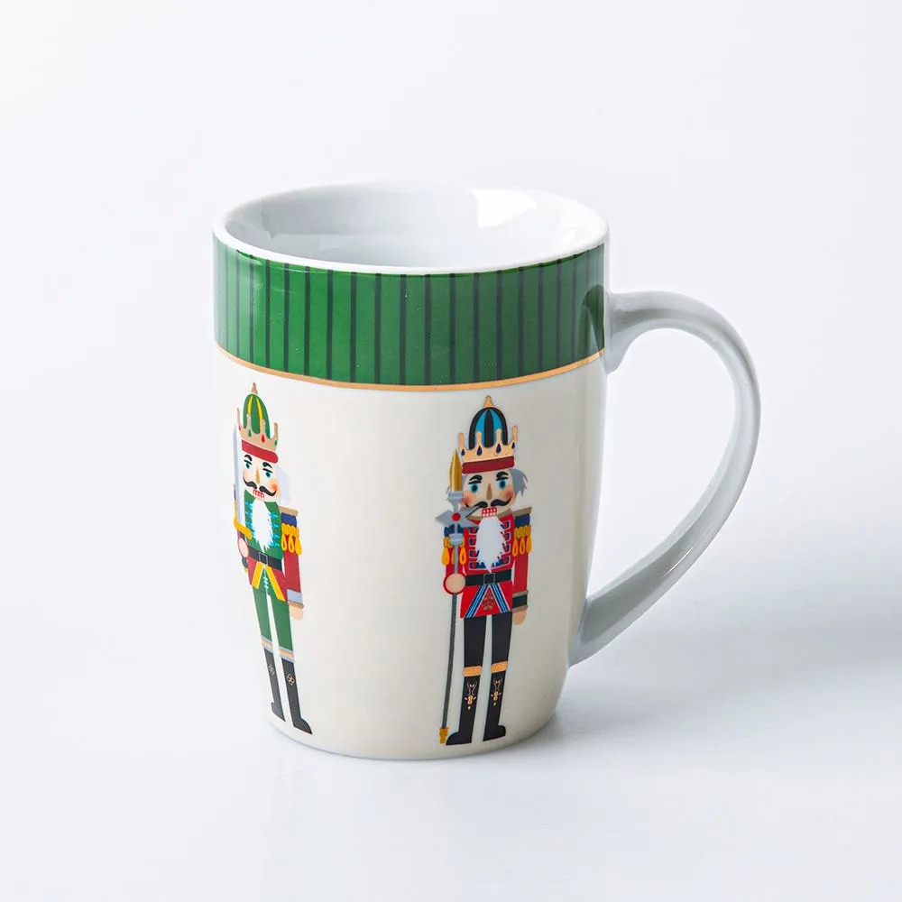 KSP Christmas Decal 'Nutcracker' Porcelain Mug - S/4 (Multi Colour)