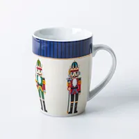 KSP Christmas Decal 'Nutcracker' Porcelain Mug - S/4 (Multi Colour)