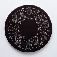 KSP Ceramica 'Coffee' Ceramic Trivet 20cm (White/Black)