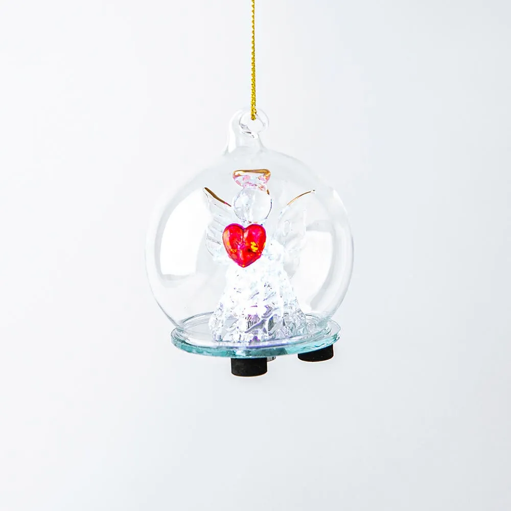 Koopman Christmas 'Angel' LED Glass Ornament - Assorted