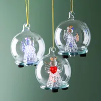 Koopman Christmas 'Angel' LED Glass Ornament - Assorted