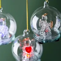 Koopman Christmas 'Angel' LED Glass Ornament - Assorted