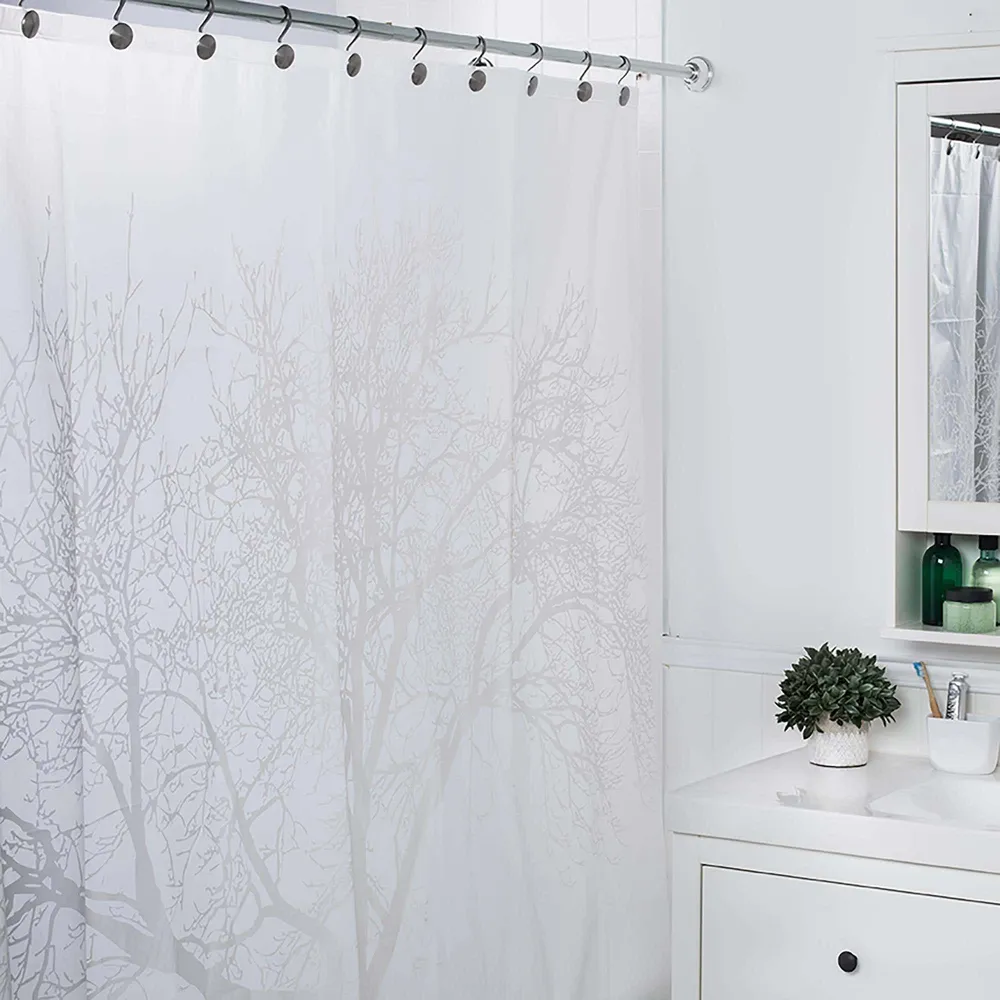 Splash EVA Tree Shower Curtain - Pearl