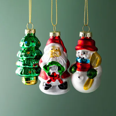 KSP 'Mini Xmas Characters' Glass Ornament