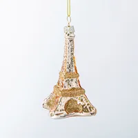 KSP Christmas 'Eiffel' Glass Ornament (Gold)