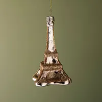 KSP Christmas 'Eiffel' Glass Ornament (Gold)