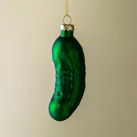 KSP Christmas 'Pickle' Glass Ornament (Green)