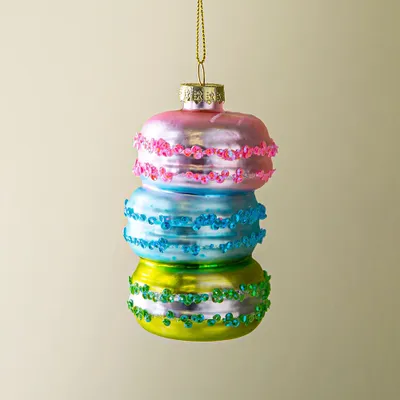 KSP Christmas 'Macaroon' Glass Ornament (Multi Colour)