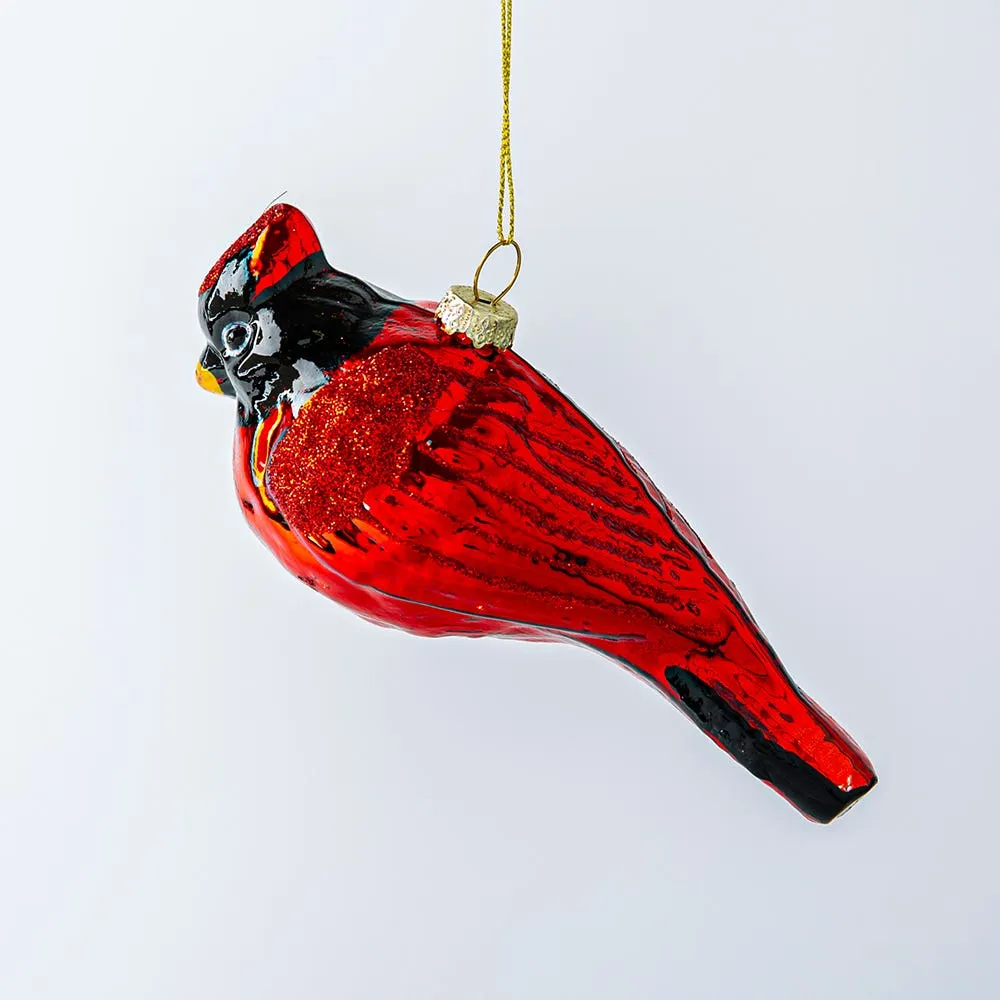 KSP Christmas 'Cardinal' Glass Ornament (Red)