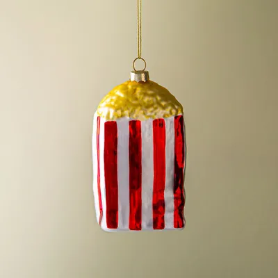 KSP Christmas 'Popcorn' Glass Ornament (Multi Colour)