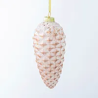 KSP Christmas 'Pine Cone' Glass Ornament (Pink)