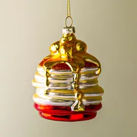 KSP Christmas 'Pancakes' Glass Ornament (Multi Colour)